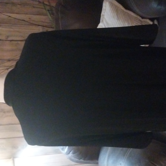 Chico's Travelers Black Open Front Slinky Knit Cardigan Capsule Stretch Size 3 - Picture 7 of 10